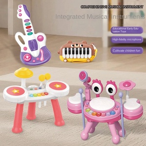 Đàn Guitar Điện Tử Giáo Dục Trẻ Em Nhập Khẩu Chất Liệu Nhựa ABS 6 Phím Loại 5 Thang Âm Hoạt Hình Học Tập Sớm - Product Image 4