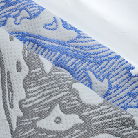 Protège-matelas épais imperméable et antibactérien de la série blanche, en jacquard tissé teint en fil avec couche d'air
