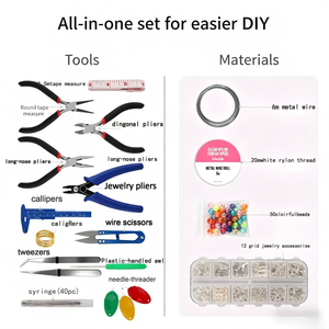 ชุดเครื่องมือทำเครื่องประดับ DIY 20 ชิ้น พร้อมคีมตัดลวด อุปกรณ์ร้อยลูกปัด สำหรับงานฝีมือ - Product Image 6
