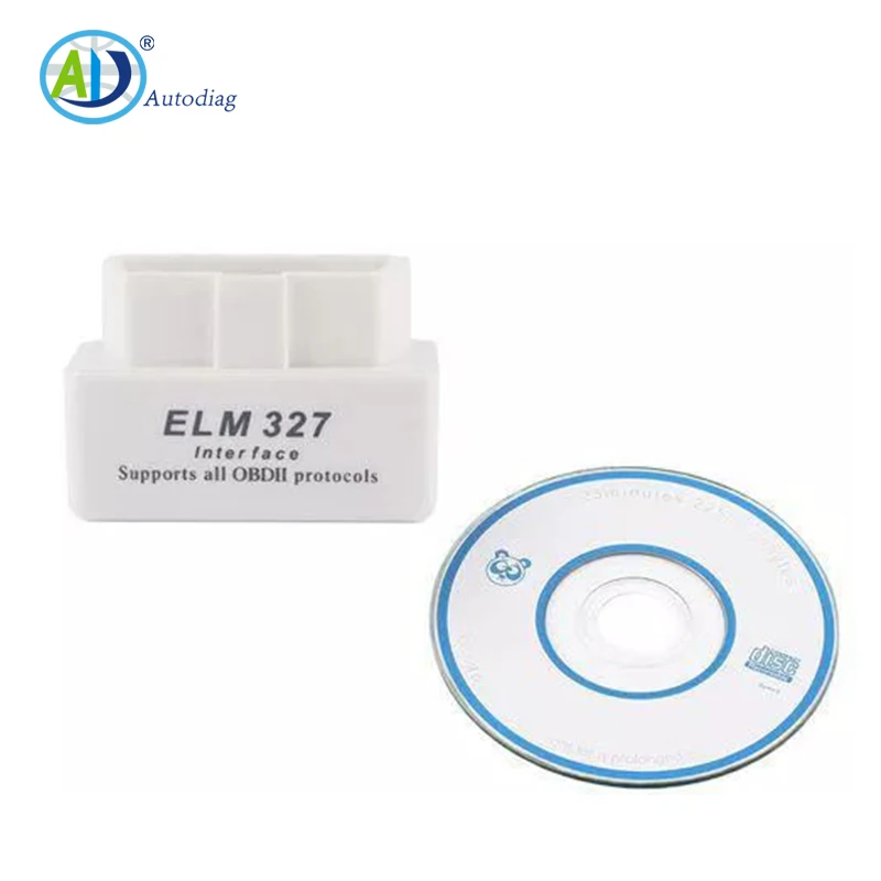 Factory price- OBDii White Smart Car Diagnostic Interface with Super MINI ELM327 With BT wireless