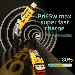 Cable de Carga Multifunción 4 en 1 Tipo-C USB de Calidad Excepcional, PD 65W Súper Rápido, para Teléfonos IOS y Android - Product Image 2