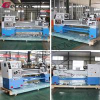 Tour CNC horizontal GOLDCNC CA6150 de Chine, haute précision, usage industriel moyen, pour métaux, 3000 mm