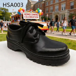 HY, Cérémonie de remise des prix, Chaussures formelles dédiées aux élèves du primaire, du collège et du lycée, Chaussures uniformes noires populaires pour enfants au Kenya HSA003 - Product Image 2