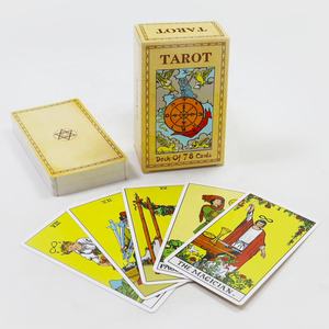 Toptan üretim yapımı klasik <span class=keywords><strong>Tarot</strong></span> kartları tam renkli baskı melek orijinal <span class=keywords><strong>Tarot</strong></span> güverte ile rehber - Product Image 1