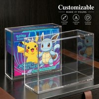Boîte de présentation en acrylique personnalisée avec couvercle magnétique robuste pour la collection TCG des boîtes d'entraînement Elite (ETB) - Protection et rangement pour vos jeux de cartes.
