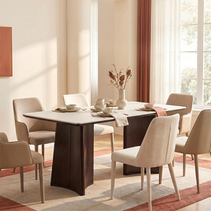 Customization Luxury Modern Dining Room Kitchen Furniture Rectangle Dining Tables