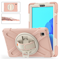 Étui de protection intégral pour tablette Pink Protect Kickstand 360 pour Samsung Tab A7 Lite 8,7 pouces T220