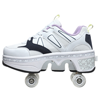 Patins à roulettes à logo personnalisé très demandés, nouveau design WECOO WK9900LED, tendance mode, 4 roues rétractables, chaussures à roulettes pour femmes