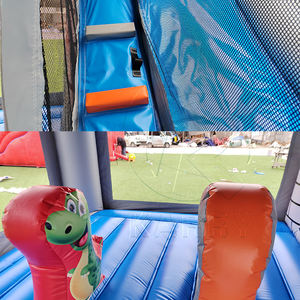 Gran Castillo Hinchable Comercial para Niños con Tobogán, Ideal para Alquiler, Parque de Dinosaurios Inflable para Niños, Capacidad de 300-500 kg - Product Image 6