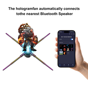เครื่องโฆษณาสเตอริโอ13ซม. LED โฮโลแกรมจอ3D พัดลมโฮโลแกรม - Product Image 6