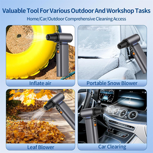 Máy hút bụi không dây di động, tích hợp máy thổi khí, máy nén khí với động cơ không chổi than 130000 vòng/phút, lực hút 5000pa, cổng sạc Type-C, pin 8000mah, tích hợp quạt - Product Image 5