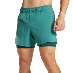 <span class=keywords><strong>Shot</strong></span> sportivi a doppio strato ad asciugatura rapida pantaloncini da ginnastica da uomo estivi - Product Image 6