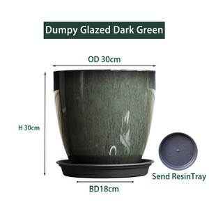 Décoration de salon émaillée pot de fleurs rond en résine épaissie <span class=keywords><strong>haute</strong></span> visualisation bassin de plantation grand Pot Pot en <span class=keywords><strong>plastique</strong></span> - Product Image 6