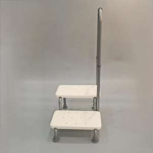 Taburete de dos escalones con asa y <span class=keywords><strong>plataforma</strong></span> antideslizante, taburete médico resistente de 2 escalones para adultos, capacidad para Discapacitados de hasta 500 libras - Product Image 4