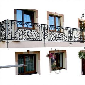 Qualité Exceptionnelle en Stock, Design Moderne de Balustrade de Balcon en Fer Forgé Noir, Écologique, Durable, Design Personnalisé Disponible - Product Image 1