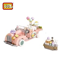 Bloques de Construcción de Plástico LOZ, Modelos de Autos de Partículas Pequeñas para Niños de 5 a 7 Años, Bloques de Construcción para Armar y Regalos para Niñas