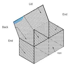 ตาข่ายลวดเหล็กหกเหลี่ยมไฟฟ้าคาร์บอนต่ำ - Product Image 1
