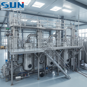 Évaporateur à film tombant à vapeur haute performance et économe en énergie pour l'usine de fabrication de protéines à base de bouillon d'os - Product Image 1