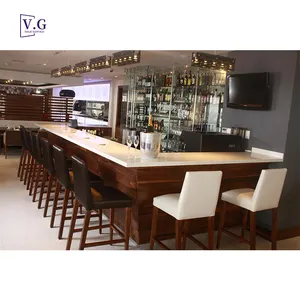 2022 Modern High Quality Drink Wine Bar Counter Table Design Restaurant Coffee Shop Bars