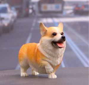 ร้อนขายสามพี่น้อง Corgi สุนัขมินิตุ๊กตาตกแต่งรถบทความการ์ตูนงานฝีมือของเล่น - Product Image 4