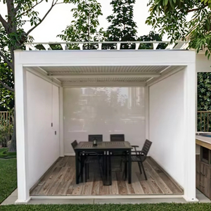 Padiglione terrazza Amas facile installazione pergolato impermeabile pergolato in alluminio verniciato a polvere Gazebo - Product Image 5