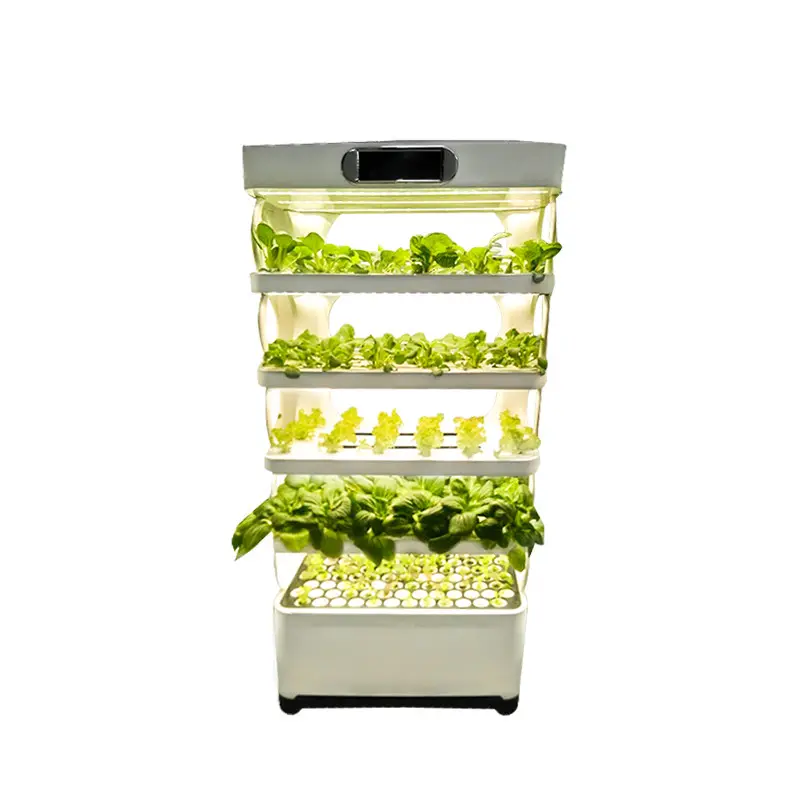 Skyplant hydroponic cultivator with intelligent LED grow light growing system