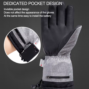 <span class=keywords><strong>Gants</strong></span> Chauffants Électriques USB Rechargeables pour Hiver en Extérieur, en Polyester Imperméable pour Snowboard, <span class=keywords><strong>Moto</strong></span> et Équitation - Product Image 4