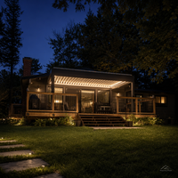 Pergola motorisée moderne en aluminium économique avec lames orientables, protection UV UPF 50+, imperméable, pour terrasse extérieure, jardin et villa