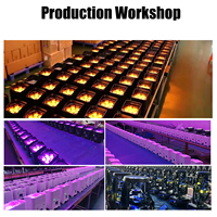 Projecteur LED PAR 9x18W sans fil sur batterie, RGBWAUV 6-en-1, contrôle DMX via application, rechargeable, en alliage d'aluminium, pour scène, mariage, fête, discothèque, DJ