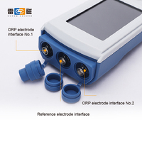 Mètre ORP du sol portable, électrode ORP spéciale, électrode de référence et tige creuse en acier inoxydable insérée dans le sol ORP