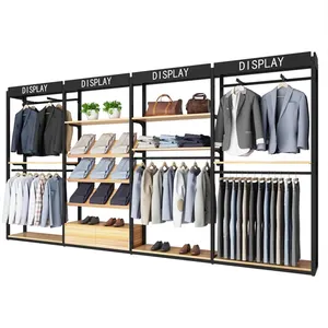 Rak Display pakaian kabinet toko baju kustom rak Display desain Interior toko garmen