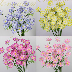 ดอกเดซี่สีแดงประดิษฐ์แบบก้านเดี่ยว ทำจากผ้าไหม สำหรับตกแต่งบ้านและงานแต่งงาน - Product Image 5