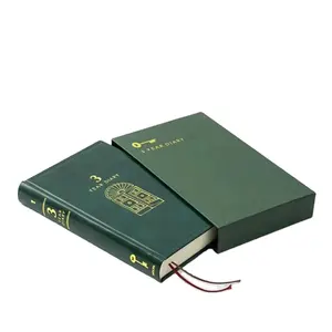 Pu Soft Leather Perfect Bound Vintage Golf Yardage Book Cover Pouch Printing