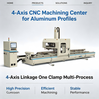 Centro de Mecanizado CNC de 4 Ejes para Perfiles de Aluminio |   Máquina de Fresado y Perforación Multiproceso de Sujeción Única