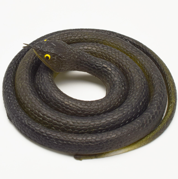 Realistic Black Mamba Snake Toy TPR