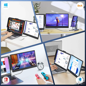 Màn hình di động 14 inch Màn hình Kép màn hình mở rộng được đặt trên máy tính để bàn tương thích rộng rãi với máy tính xách tay 12-18.5 inch - Product Image 6