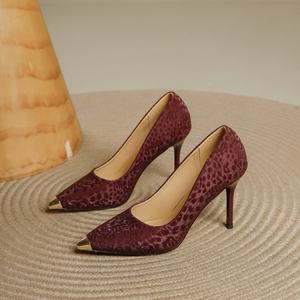 Zapatos Deportivos de Tacón Delgado con Punta Metálica y Parte Superior de Satén para Bodas de Verano, Zapatos de Punta Cuadrada para Mujer a la Moda - Product Image 3