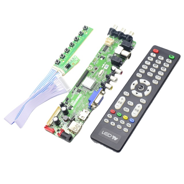 HDV56R-AL V2.2 V56 Universal TFT LED TV Mainboard LCD Controller Board for TVs SKD Kits and Parts