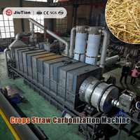 Machine de carbonisation continue des déchets agricoles pour la production de biochar à partir de paille de riz, destinée aux réservoirs de carbone