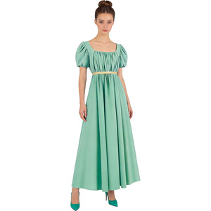 Vestido Bridgeton Regency para mujer, vestido largo morado, cintura alta, estilo victoriano, disfraz para cosplay de películas y televisión - Product Image 2