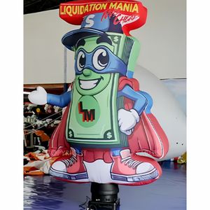 Bailarina de aire inflable barata con publicidad, precio competitivo para eventos, tubo inflable de aire de <span class=keywords><strong>pizza</strong></span> alta, bailarina de Chef con ondas - Product Image 2