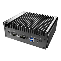 Neuer Lüfterloser Mini Tragbarer Industrie-Mini-PC Intel Core I7 DDR3L 2 RJ45 2 RS232/RS485 Industrieller NUC-Computer