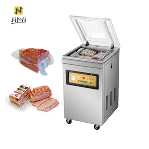 JINYI dz400 sellador al vacío industrial de alimentos ahumados máquina de envasado al vacío de carne de menos de 2 kg de sellado