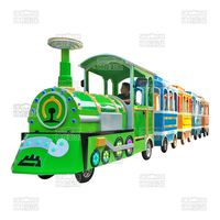 Train touristique sans rails pour adultes en plein air, locomotive à vapeur pour excursions, attraction électrique pour les touristes, en vente