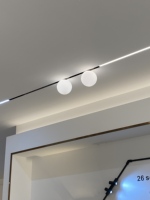 Projecteurs sur rail magnétiques incurvés DC48V, spots LED, downlights, connecteurs pour éclairage sur rail, design européen multiple, en aluminium LED