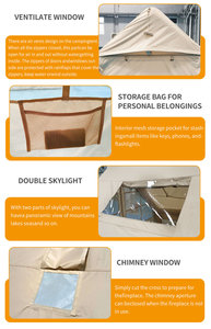 <span class=keywords><strong>Tente</strong></span> de camping <span class=keywords><strong>gonflable</strong></span> haut de gamme pour 8 à 12 personnes, 3 chambres, <span class=keywords><strong>1</strong></span> salon, imperméable, en Oxford, <span class=keywords><strong>tente</strong></span> familiale, Carpa Para Camping Pro - Product Image 5