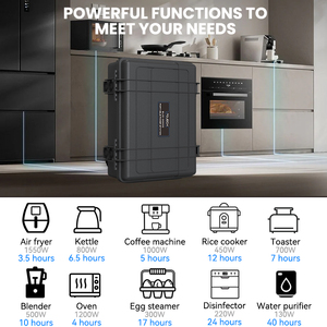 Meilleure Offre : Station d'Énergie Portable 3000 Watts pour Maisonnette, Générateur Solaire pour la Maison - Product Image 2
