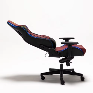 Chaise de jeu moderne en cuir Pu de haute qualité Ordinateur Pc Rgb Light Game Ergonomique Racing <span class=keywords><strong>Gamer</strong></span> Chaise de jeu rouge avec <span class=keywords><strong>repose</strong></span>-pieds - Product Image 5