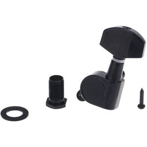 黑色 6 行关闭吉他调音钉键电吉他或木吉他，大按钮 - Product Image 4