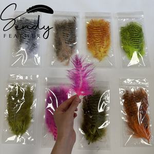 Plumes de marabout de Turquie en vrac, estampées, pour la pêche à la mouche, les costumes de carnaval, les décorations - Product Image 3